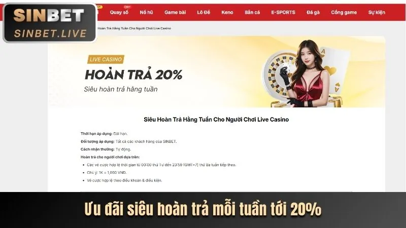 Ưu đãi hoàn trả và nạp lại